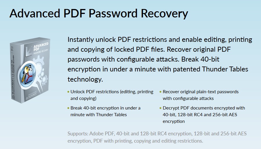 Advanced PDF Password Recovery 5.08.145 + key 2025