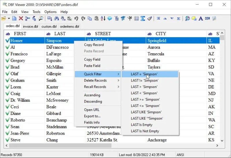 DBF Viewer 2000 v8.0 2023 торрент
