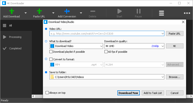 4K Downloader версия 5.12.6: Repack, и Русский язык