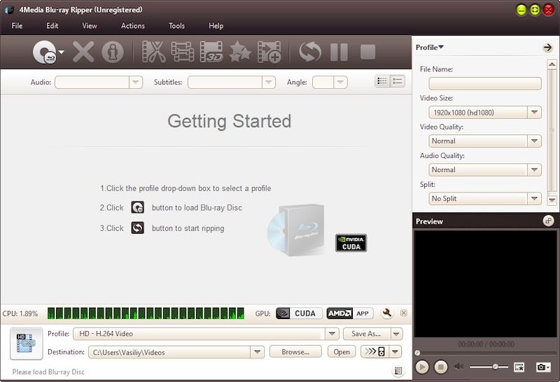 4Media Blu-ray Ripper версия 7.2.1, сборка от 29 апреля 2023 года