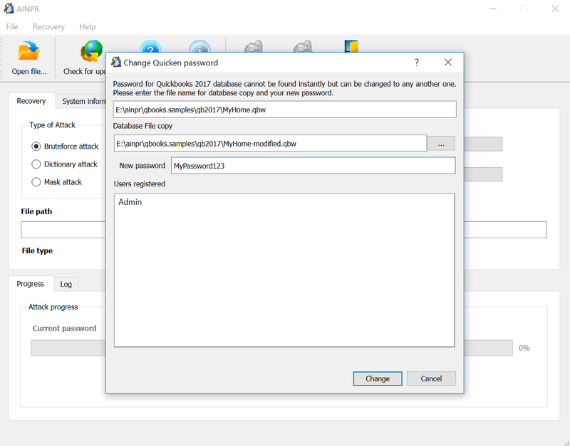 Усовершенствованное восстанавливающее средство паролей Intuit 3.13.520