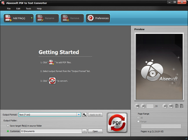 Aiseesoft PDF to Text Converter версия 3.3.28