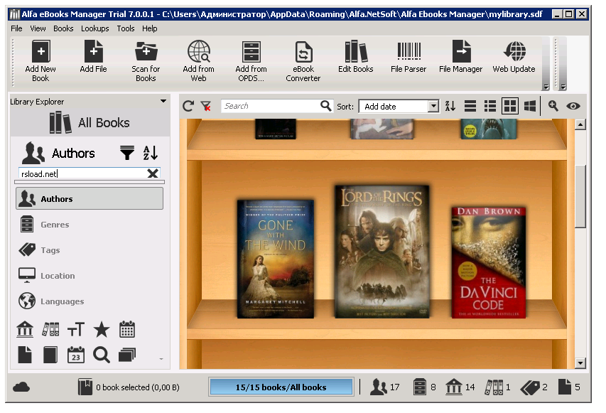 Alfa eBooks Manager Pro / Web 8.6.40.1 + Portable