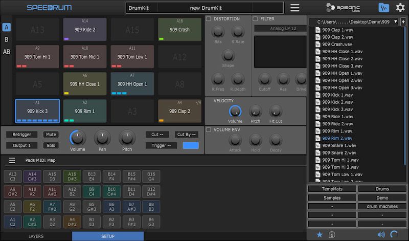 Apisonic Labs Speedrum 2.2.2 для macOS и Linux