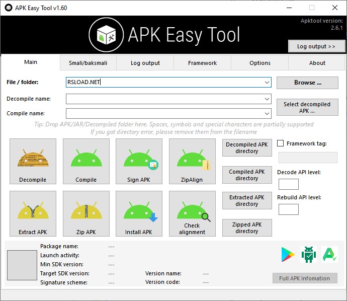 Apk Easy Tool версии 1.60