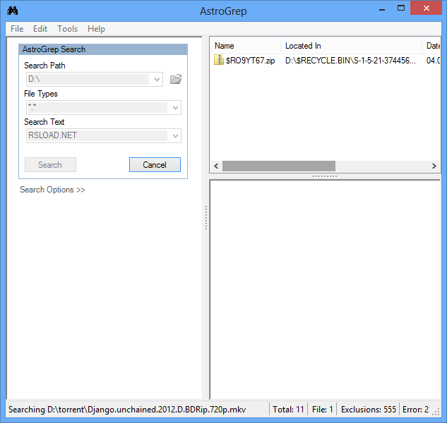 AstroGrep версия 4.4.8