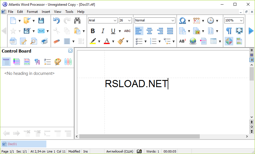 Atlantis Word Processor 4.4.3.3: на русском + Repack