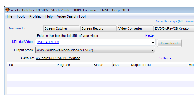 aTube Catcher версия 3.8.9991
