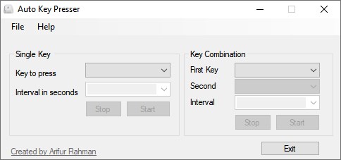 Автоматический нажиматель клавиш версии 0.0.7