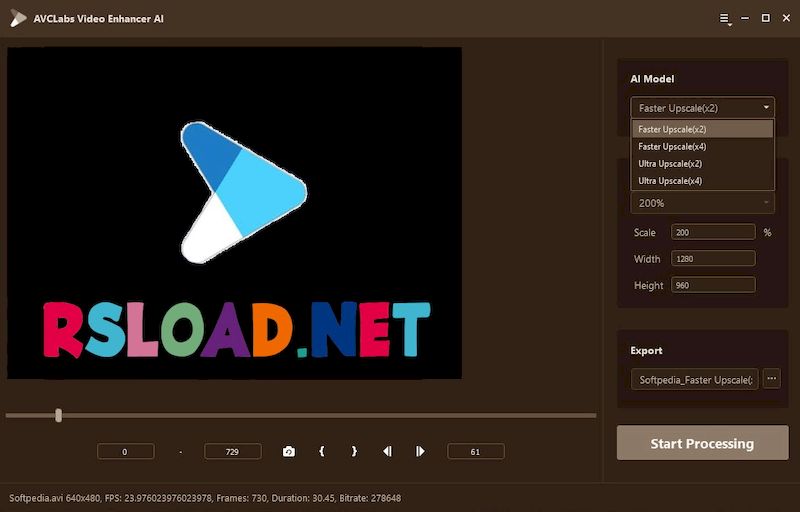 AVCLabs Video Enhancer AI версии 2.9