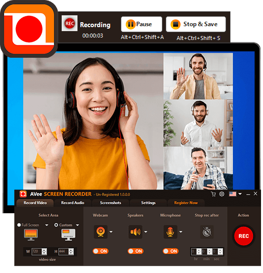 AVee Screen Recorder версия 1.0.0.0