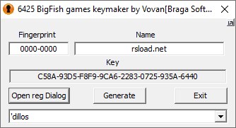Big Fish Games - генератор для 6563 игр от Vovan666