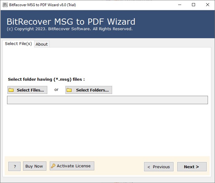 BitRecover MSG to PDF Converter 8.1