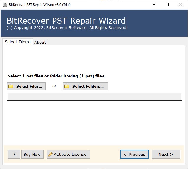 BitRecover PST Repair Tool версии 3.0