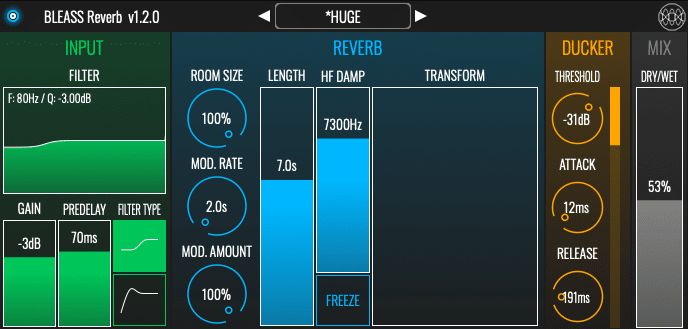 BLEASS Reverb версия 1.4.2