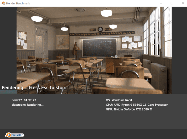 Blender Бенчмарк версии 3.1.0