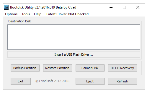 Bootdisk Utility Beta версии 2.1.2022.030 для x64