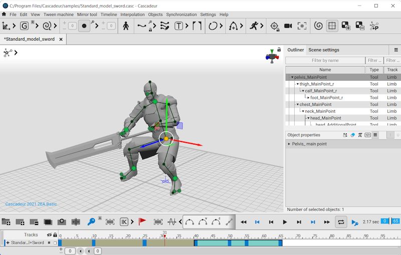 Cascadeur 2025.3.1 x64 для Windows 10