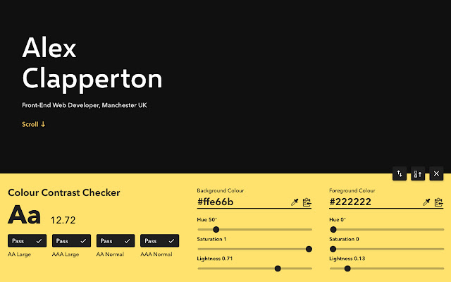 Проверка контрастности цветов 1.4.2