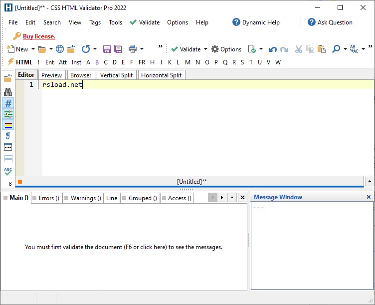 Профессиональная версия CSS HTML Validator 22.0400