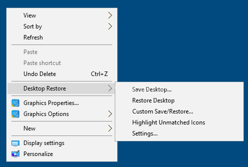 1.7.2 Desktop Restore