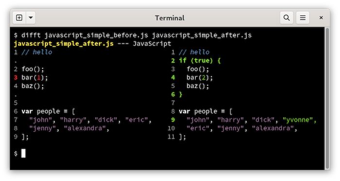 Difftastic версия 0.47.0