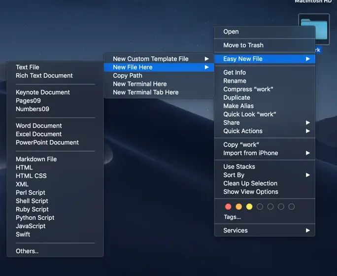 Easy New File 5.7 + crack на macOS