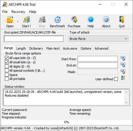 ElcomSoft Advanced Archive Password Recovery Enterprise версия 4.66.266