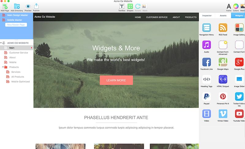 EverWeb 4.3.0 для macOS в автономном режиме