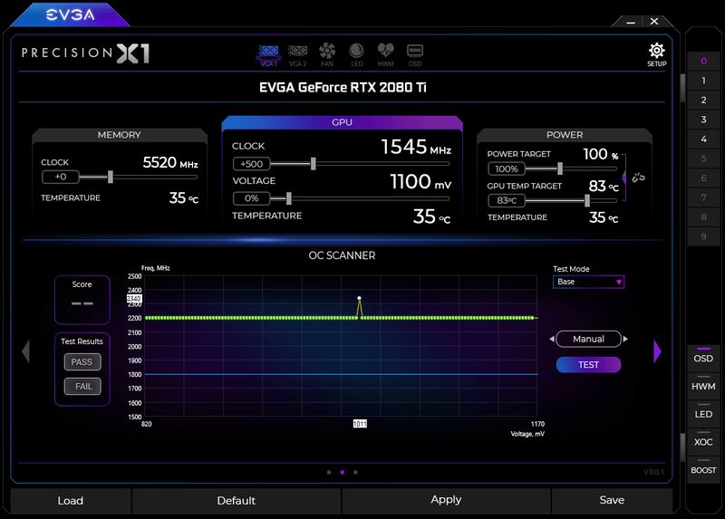 EVGA PrecisionX1 версия 1.3.7.0