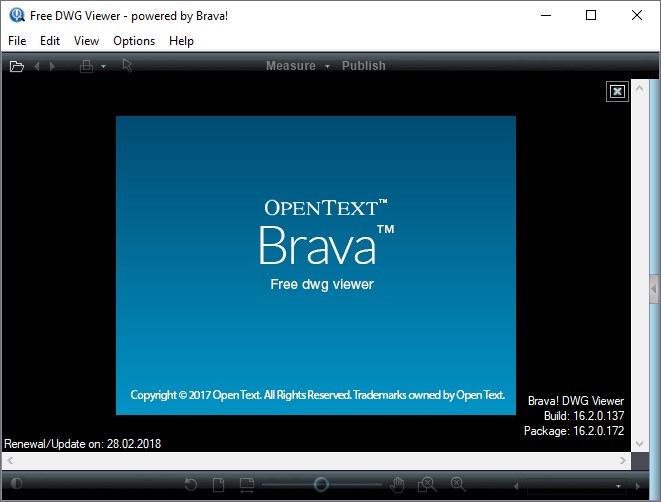 Бесплатный просмотрщик DWG версии 16.2