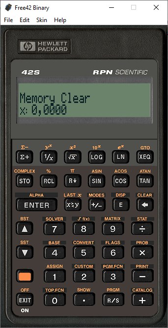 Free42 версия 3.1.11