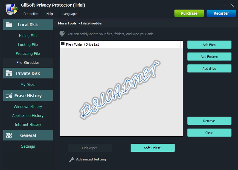 GiliSoft Privacy Protector версия 11.4