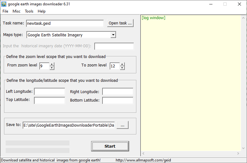 Google Earth Images Downloader версии 6.399