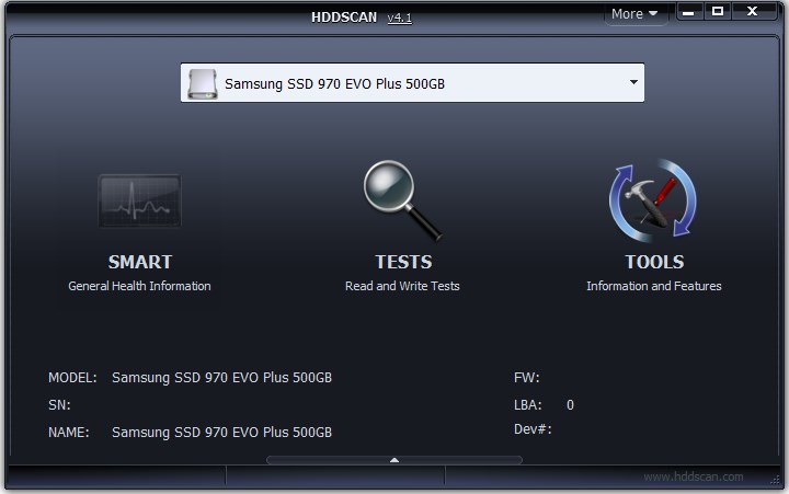 HDDScan версия 4.1