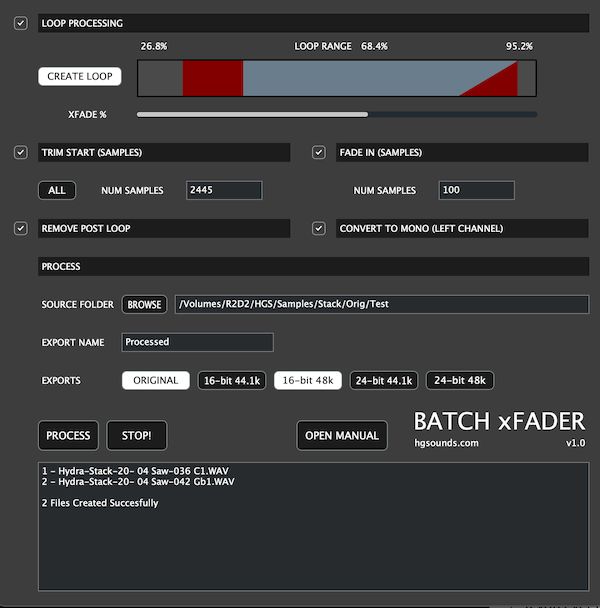 Homegrown Sounds Batch xFader 1.1.4 для macOS