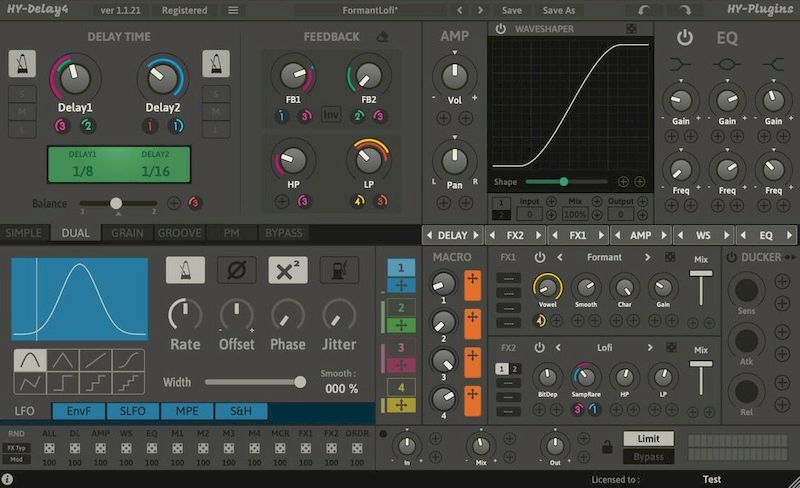 HY-Plugins HY-Delay4 версия 1.2.2