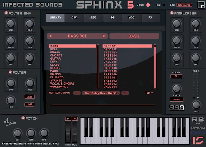 Infected Sounds Sphinx версия 5.0.0