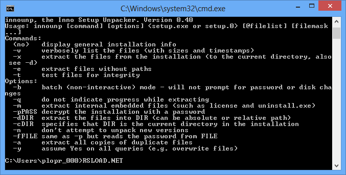 Inno Setup Unpacker версия 2.0.0