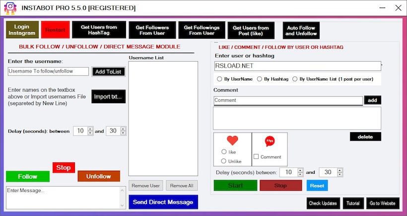 InstaBot Professional версия 7.1.3