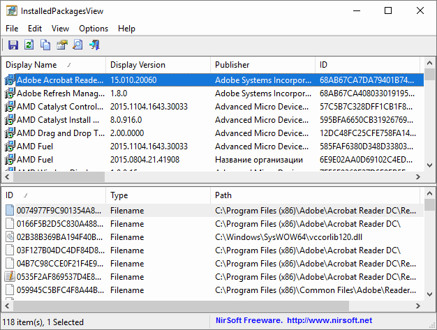 InstalledPackagesView 1.05