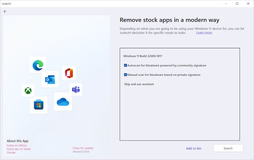 JunkCtrl версия 0.55.0