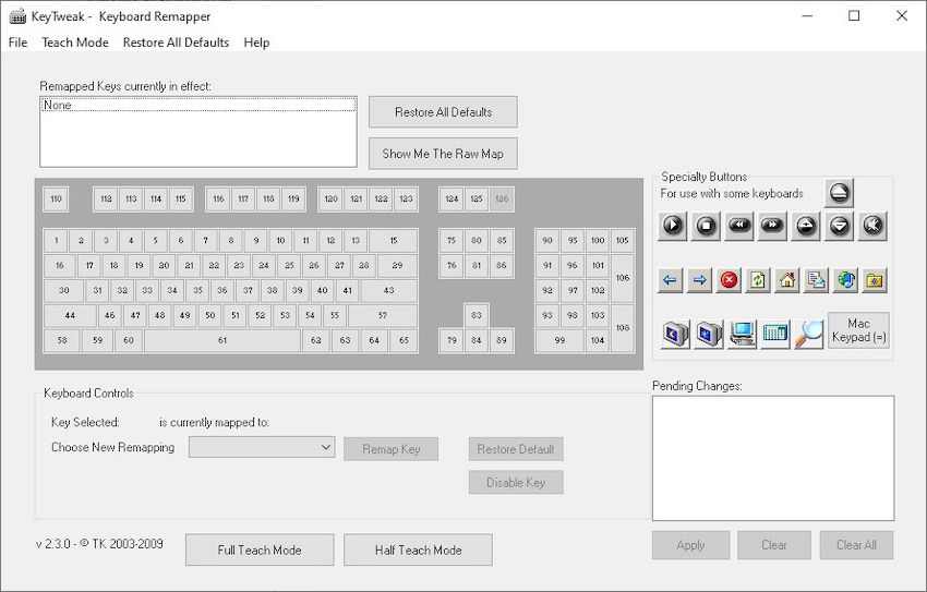 KeyTweak версия 2.3.0