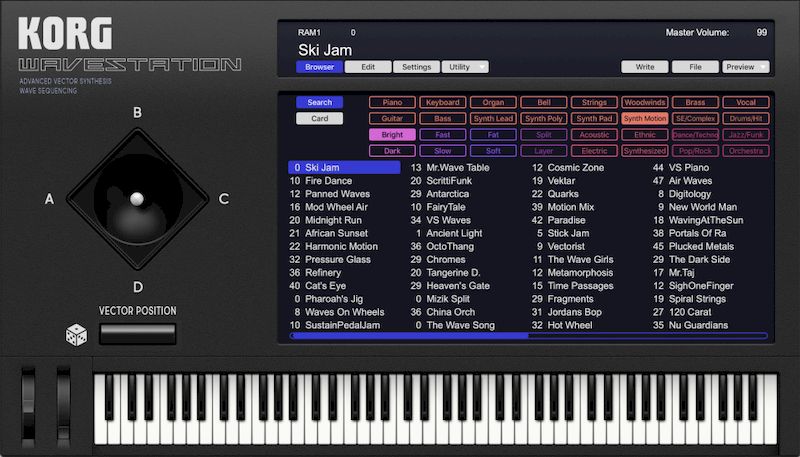 KORG WAVESTATION версии 2.4.2 и 2.4.1 для macOS