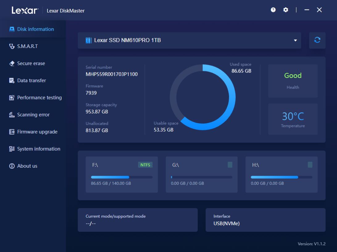 Lexar DiskMaster версия 1.1.4
