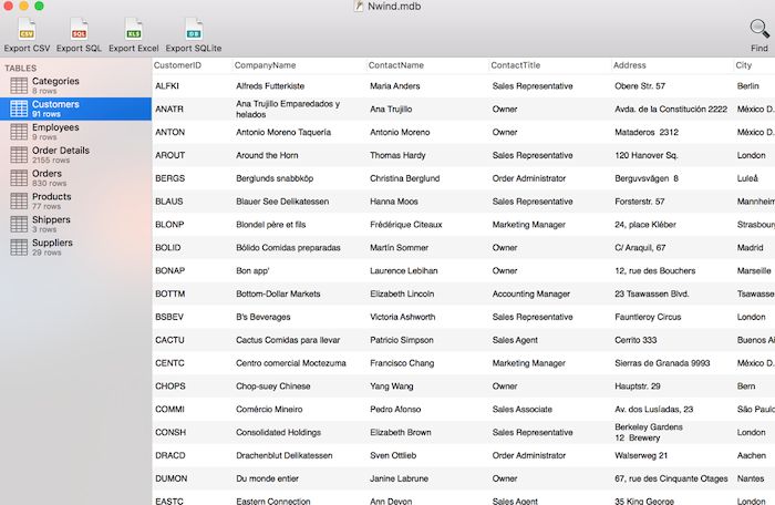 Просмотрщик MDB ACCDB версии 2.3.1