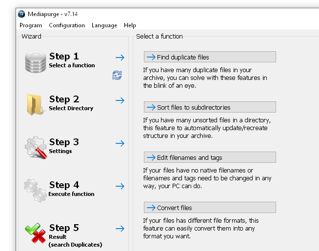 MediaPurge версия 7.16