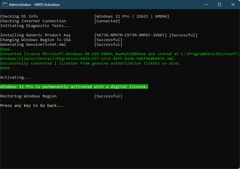 Microsoft Activation Scripts версии 2.9