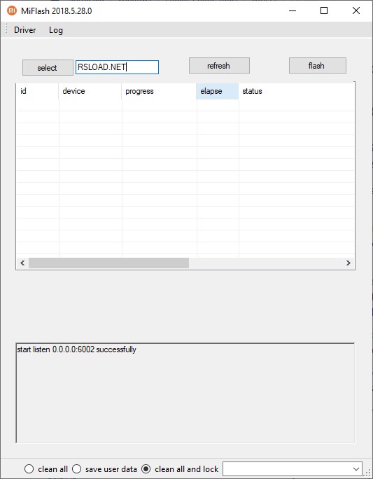 MiFlash (Инструмент для прошивки Xiaomi) версия 22020507