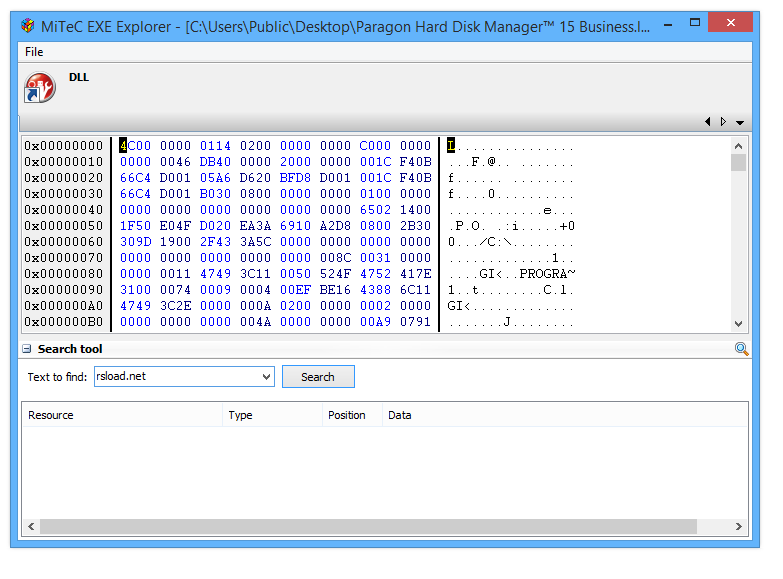 MiTeC EXE Explorer версии 3.7.4